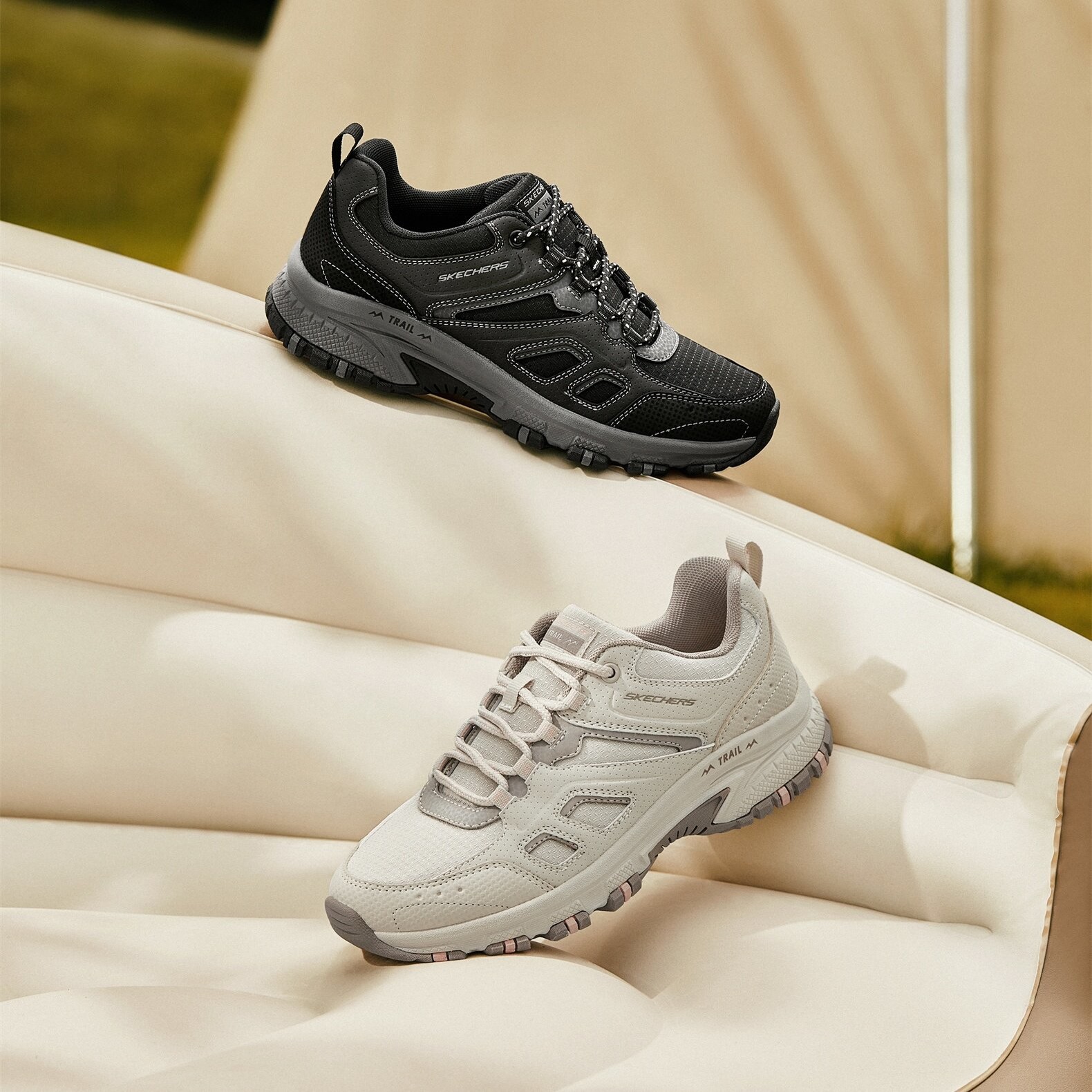 情侣鞋户外斯凯奇轻便缓震情侣