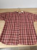 胸围108 小暖特价 衣长63 棉麻衬衫 女 清 文艺格子长袖