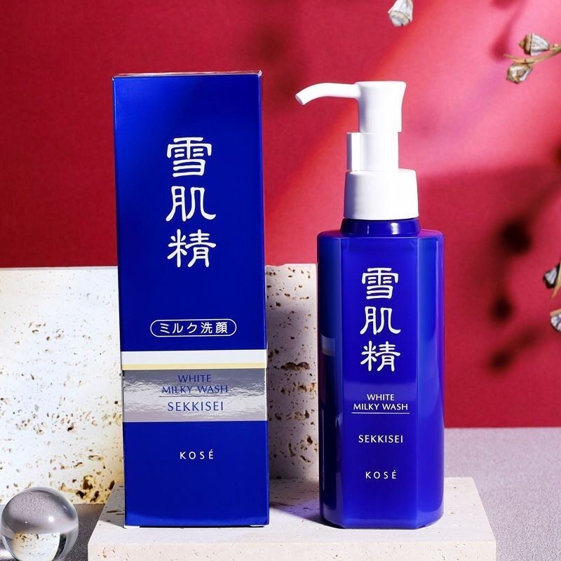 日本高丝SEKKISEI雪肌精柔净洗颜乳深层清洁洗面奶泡沫温和140ml