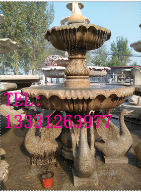 花岗岩黄锈石小区摆件厂家直销