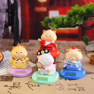 创意古风猫咪可爱喵喵万岁手机支架懒人追剧送朋友生日活动礼物