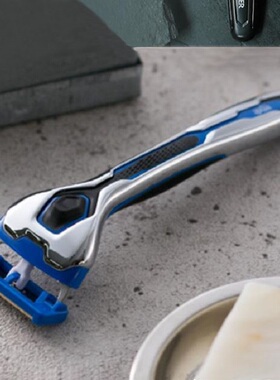 日本KAI贝印 カミソリ剃须刀 髭剃深剃 本体剃须刀架１+替刃9个