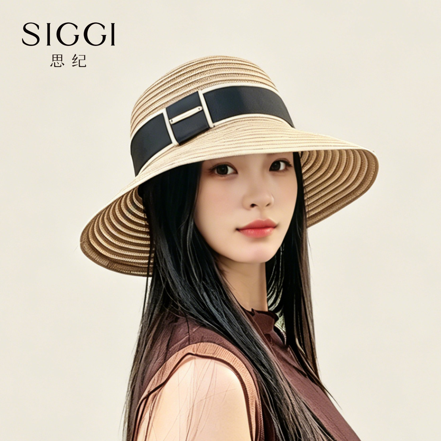siggi可折叠草帽春夏女大檐防晒图片