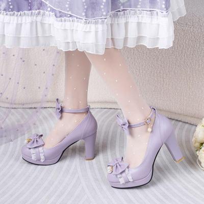 公主鞋可爱配裙子lolita32-43码