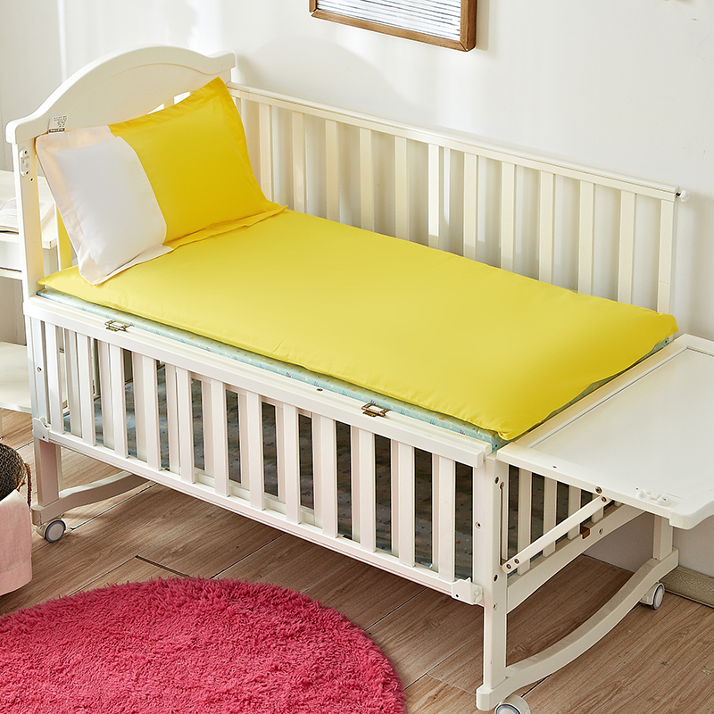 全棉褥子纯棉纯色幼儿园