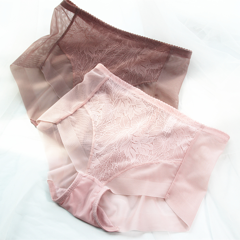 日本高腰塑身提臀无痕美体裤透气柔软提花收腹薄包臀大码产后紧身