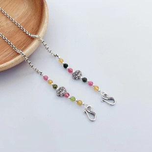 纯银双勾如意项链新中式文艺汉服旗袍配饰毛衣链万能链可定制加长