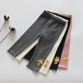 新款 女童打底裤 儿童宝宝打底裤 长裤 清仓 蘑菇可爱品质童裤 亏本