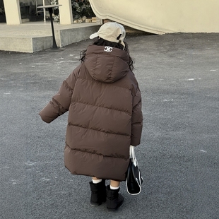 韩国童装儿童羽绒服中长款过膝加厚冬装男童女童宝宝学生洋气外套