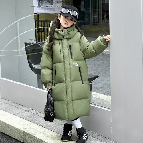 韩国儿童羽绒服长款过膝冬季新款男女童中大童大被子抗寒加厚外套