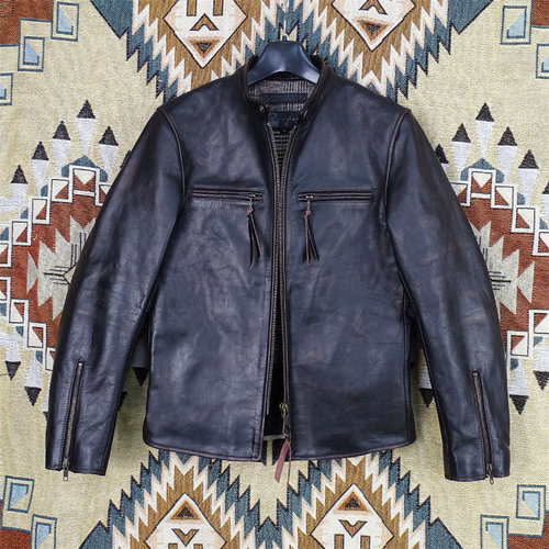 curphey马皮夹克立领J100