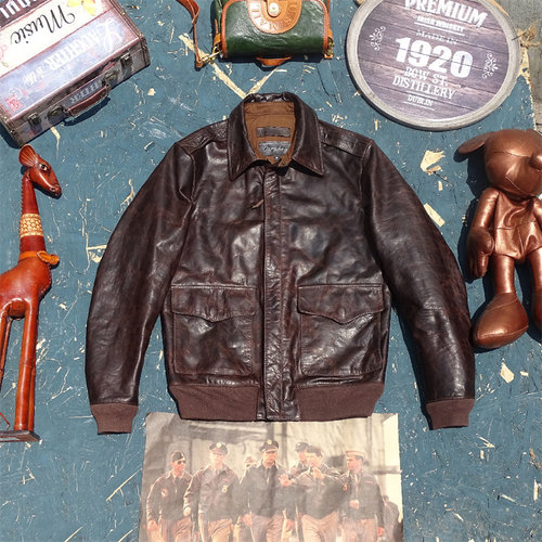 curphey马皮真皮皮衣飞行服