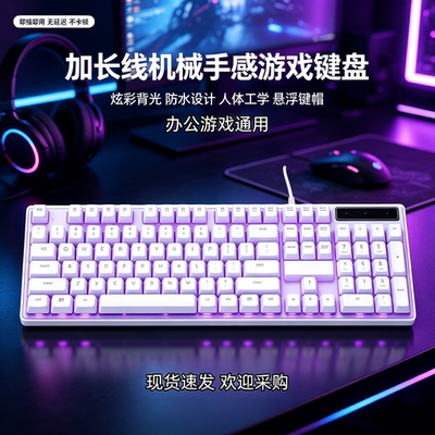USB有线机械手感键鼠套装
