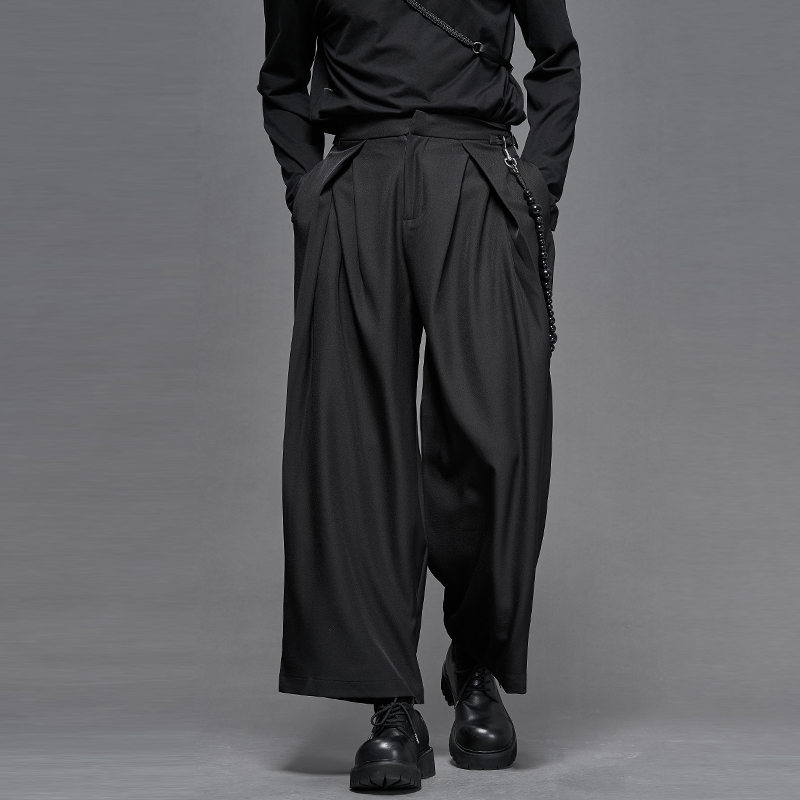 日系宽松廓形春秋冬长裤休闲西裤