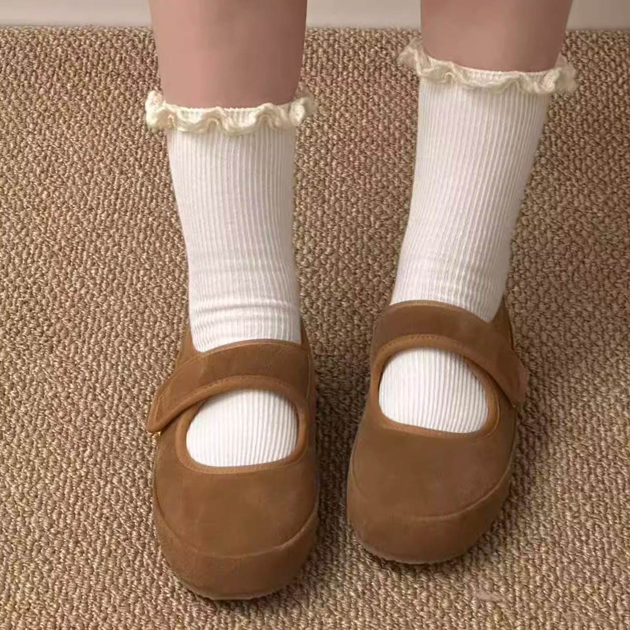 加绒保暖内增高勃肯雪地棉鞋