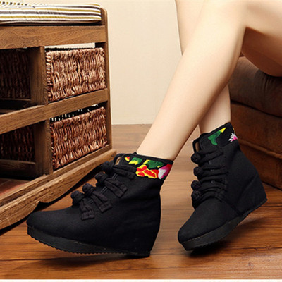 老北京内增高冬季保暖棉靴棉