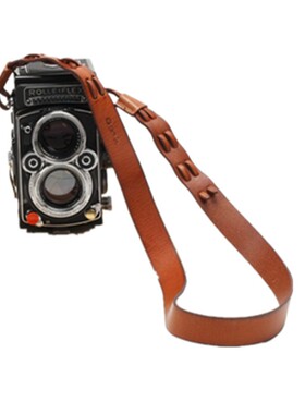 cam-in复古肩带真皮相机背带适用于Rolleiflex单反微单徕卡禄来