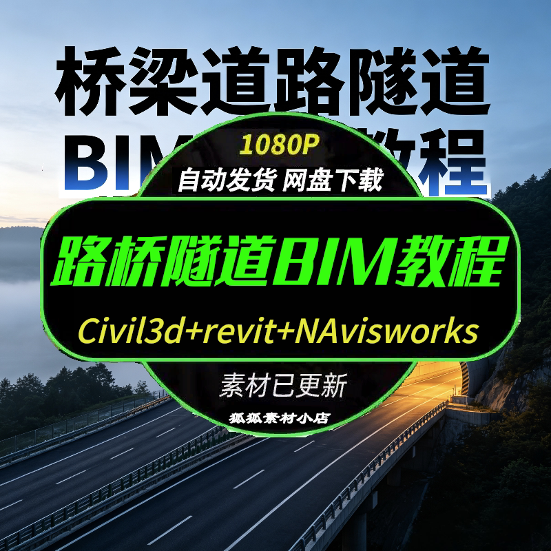 桥梁隧道BIM3D建模视频教程