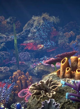 U3D模型 水下海底高质量79种精美珊瑚模型合集 Corals v1.0