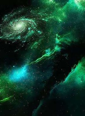U3D场景 绿色星云 Skybox Green Nebula