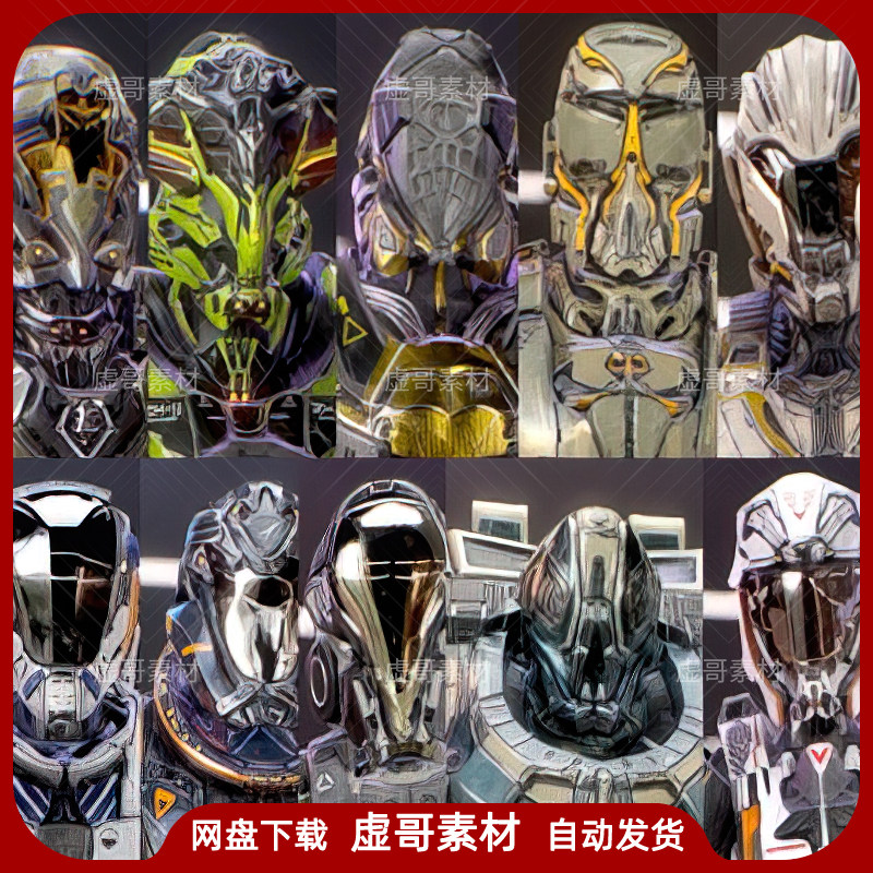 ue4ue5角色 sci fi armor 7 宇宙星球太空战士机甲机器人角色