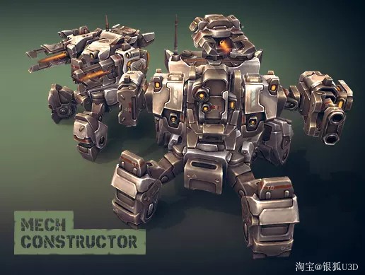 蜘蛛坦克模型 u3d模型 Spiders and Tanks 2.2