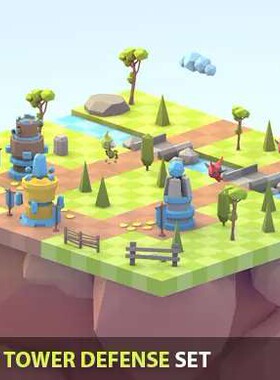 U3D模型 塔防幻想游戏  Low Poly Tower Defense Pack v1.0