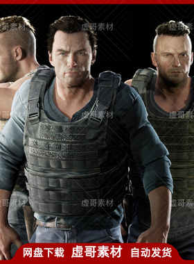 UE4UE5角色 Male Realistic Character Pack 01 写实雇佣兵人物