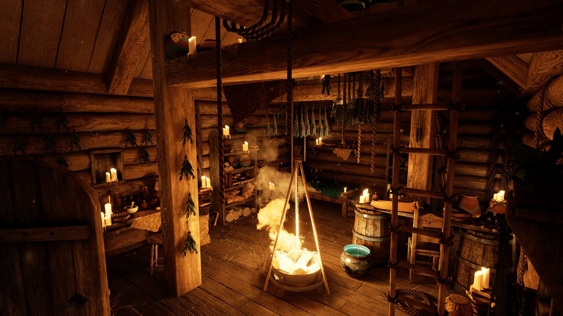 UE4虚幻4资源欧美草药医生的木屋 Herbalist's Hut 4.24-4.25