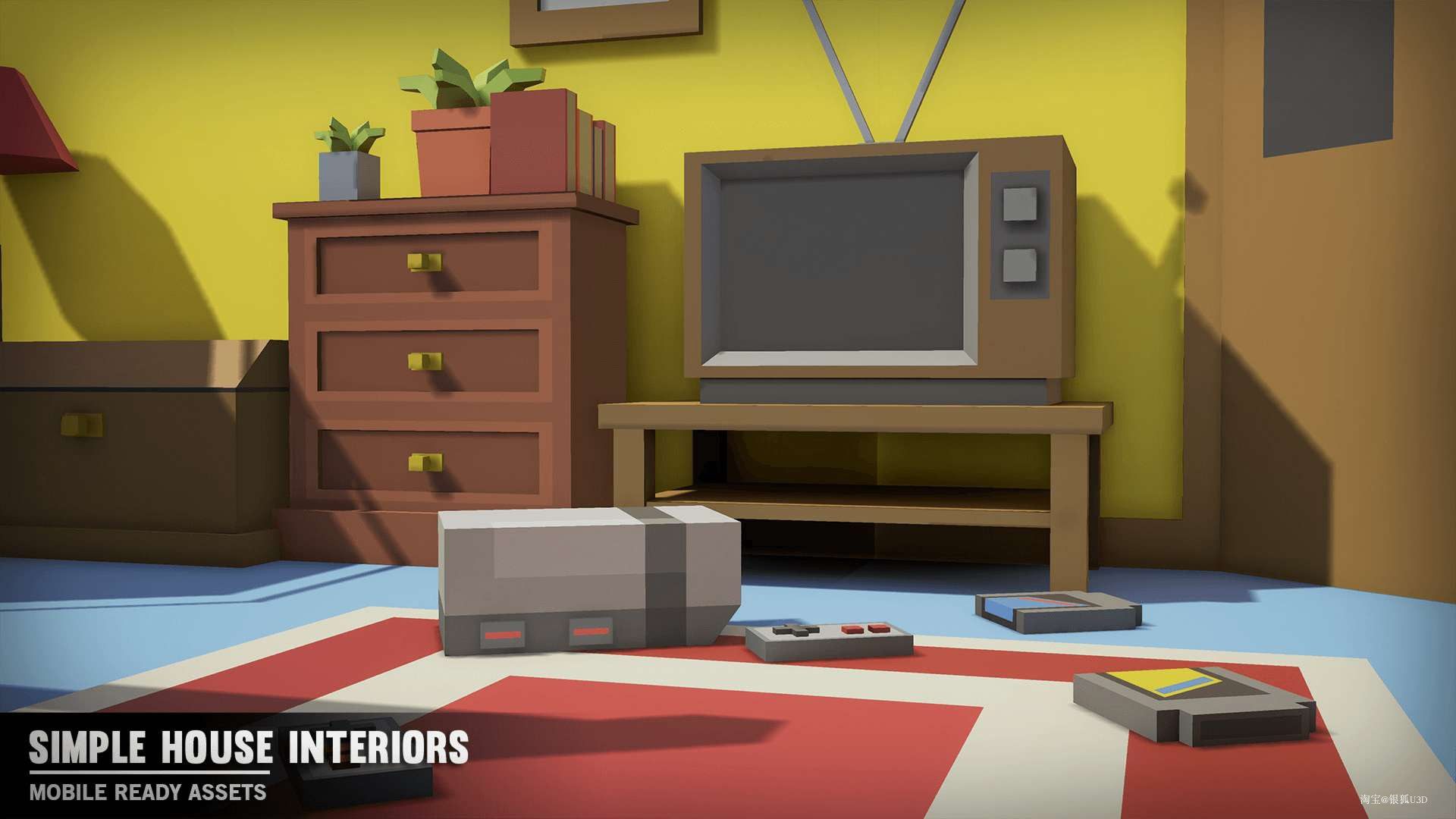 UE4 虚幻4 Simple House Interiors 4.12-4.19简洁家具软装资产