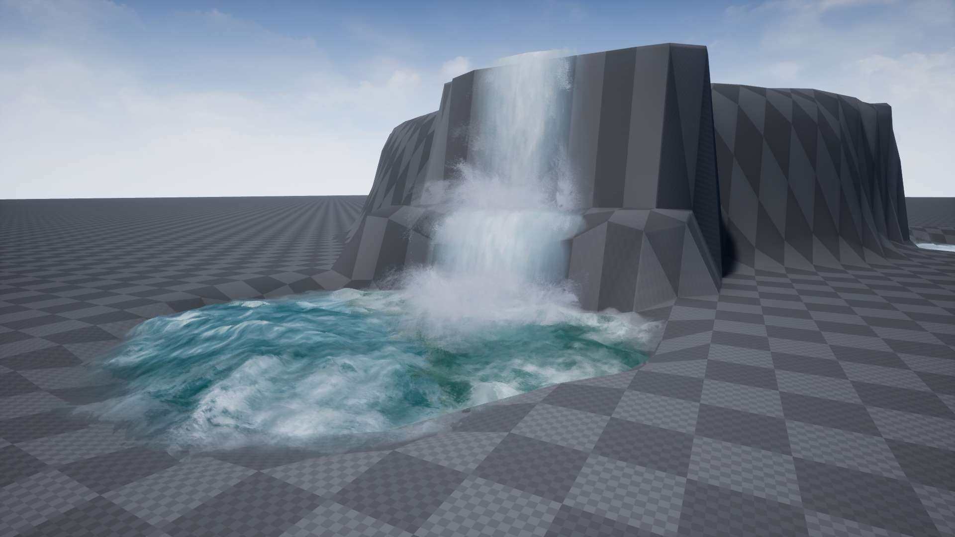 UE4 虚幻4资源 瀑布蓝图 Shanersource-Waterfall Tool 4.17-4.25