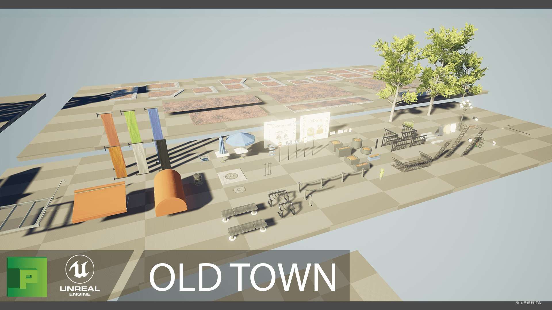 ue4 虚幻4 old town 4.16旧街场
