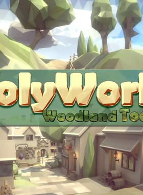 U3d模型 地形场景PolyWorld Woodland Low Poly Toolkit v2.4