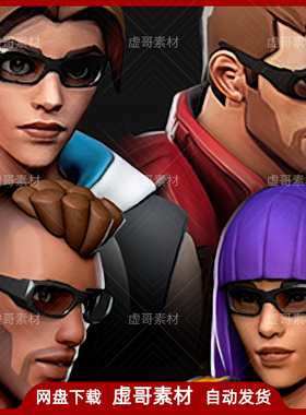 UE4UE5角色 Stylized Males and Females Character 赛博朋克男女