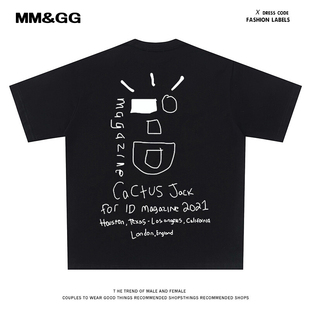 Travis Scott Cactus Jack Wink Utopia 高街潮牌男女宽松短袖T恤
