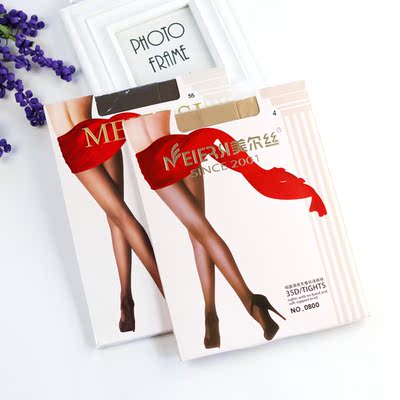 美尔丝缎面滑爽抗起球连裤袜子