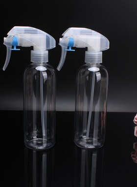 250mlPET加厚出口透明沐浴露洗发水酒精专用化妆品便携细喷瓶