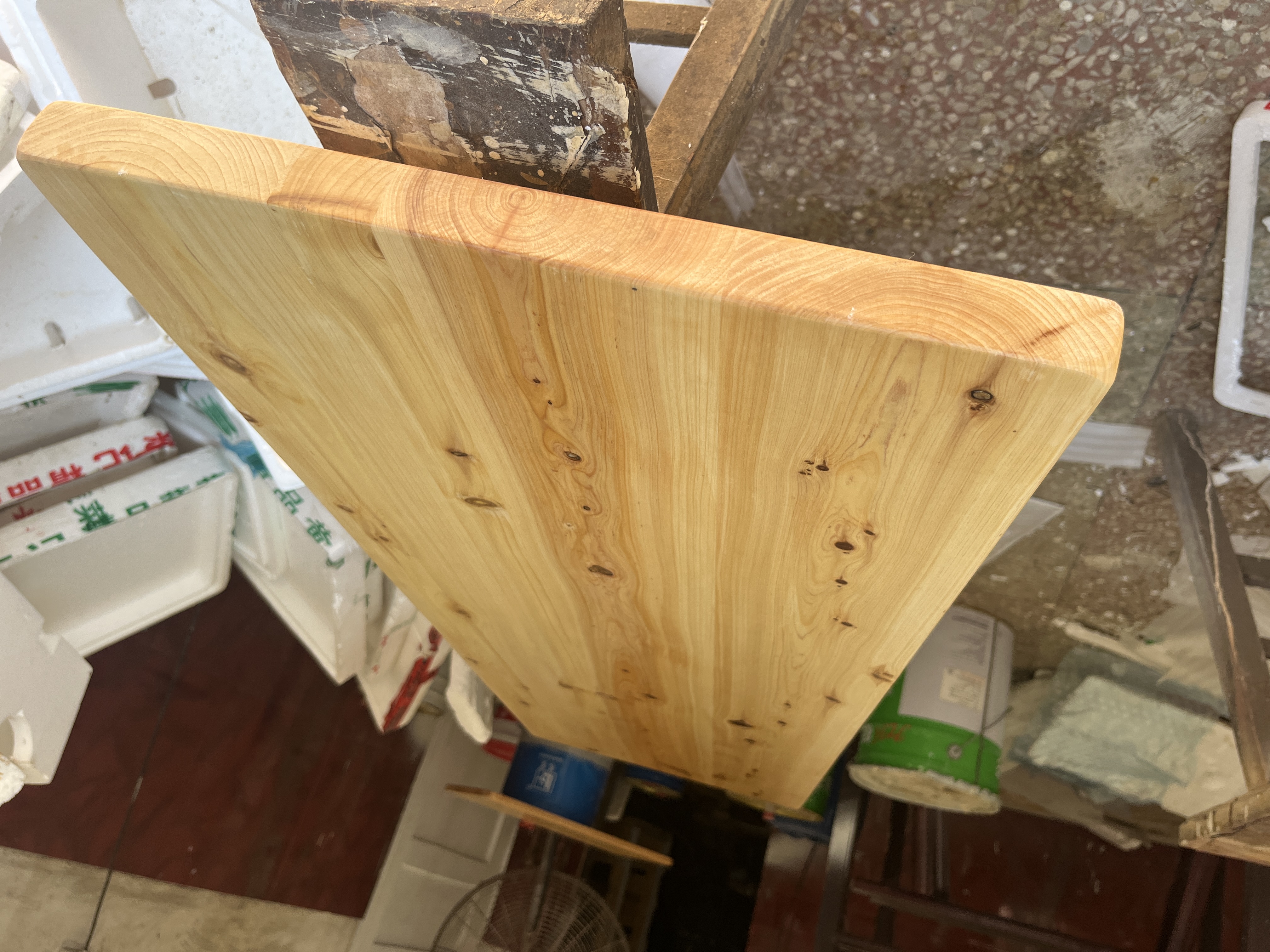 3厘米厚定制柏木板实木板柏木直拼大板桌面板香柏木桌面板大板桌