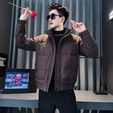 MF95-P138控188冬季社会小伙加厚保暖立领棉衣棉服外套紫色2，男装棉衣，电商A220