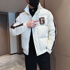 MF54-P138 控178  冬季社会小伙店主风保暖立领棉衣棉服外套 黑3图片
