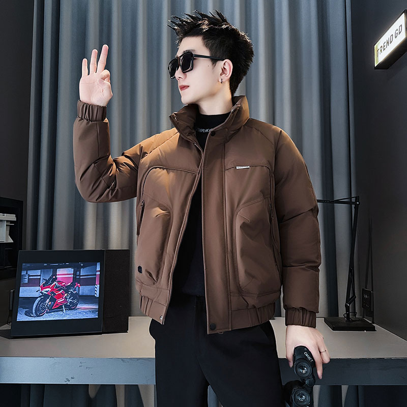 MF86-P138控178冬季社会小伙加厚保暖立领棉衣棉服外套黑色1,男装棉衣,电商A220