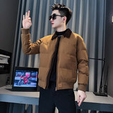 MF82-P138控178冬季社会小伙加厚保暖立领棉衣棉服外套咖色1，男装棉衣，电商A220