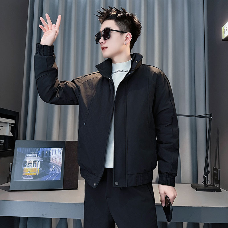 MF103-P138控178冬季社会小伙加厚保暖立领棉衣棉服外套黑色2,男装棉衣,电商A220