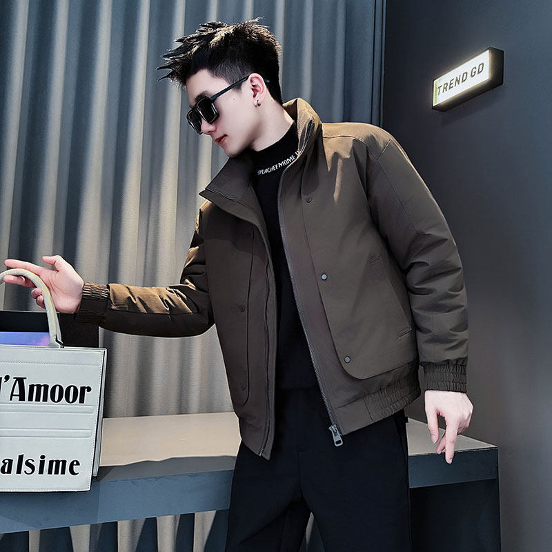 MF93-P138控188冬季社会小伙加厚保暖立领棉衣棉服外套绿色1,男装棉衣,电商A220
