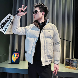 MF59-P138控178冬季社会小伙店主风立领棉衣棉服外套白1