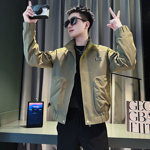 SJ88-P98 控138 社会小伙夹克外套男潮店主风上衣 红1图片