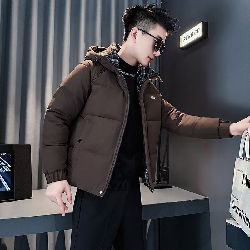 MF105-P138控178冬季社会小伙加厚保暖棉衣棉服连帽外套咖色1,男装棉衣,电商A220