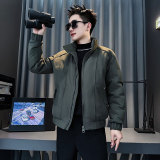 MF92-P138控188冬季社会小伙加厚保暖立领棉衣棉服外套黑色1，男装棉衣，电商A220