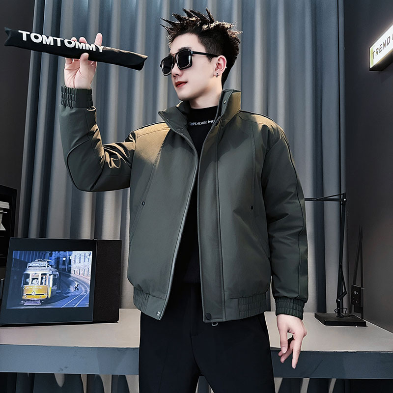 MF103-P138控178冬季社会小伙加厚保暖立领棉衣棉服外套绿色1,男装棉衣,电商A220