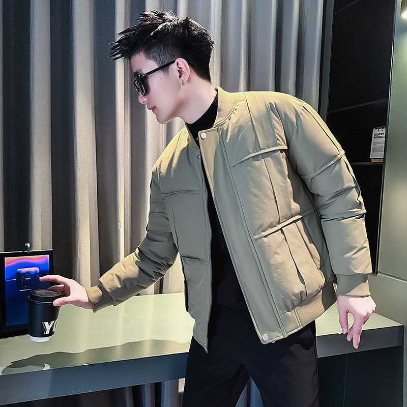 MF97-P138控178冬季社会小伙加厚保暖立领棉衣棉服外套卡其色1,男装棉衣,电商A220